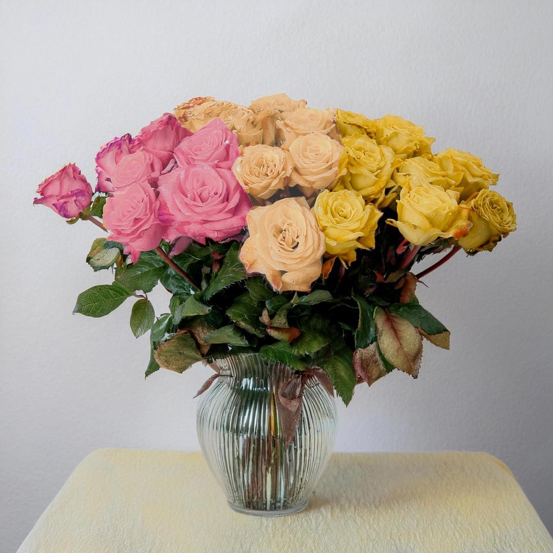Three color bouquet